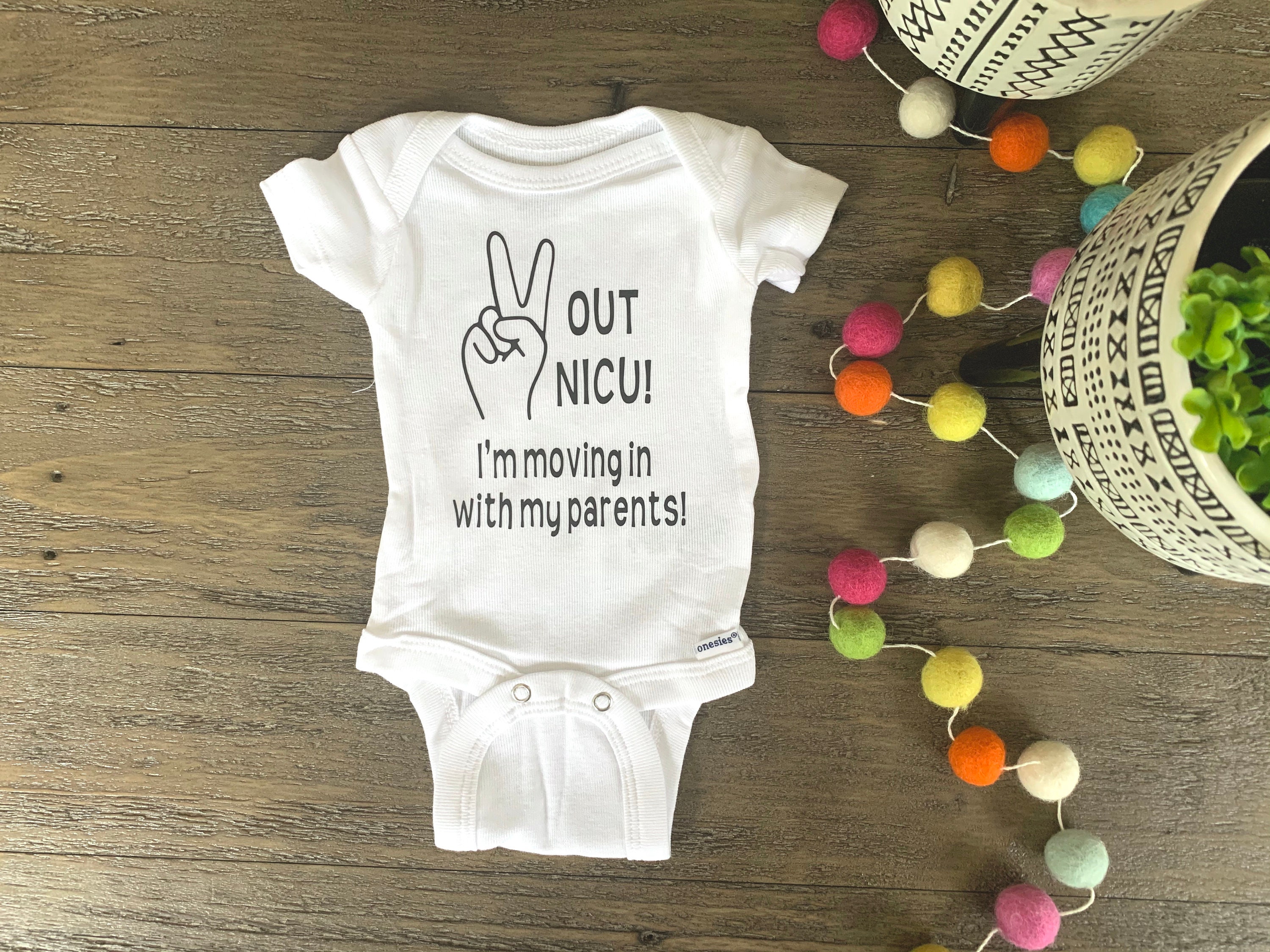 Peace Out NICU NICU Baby Gifts Preemie Baby Gifts Baby Etsy