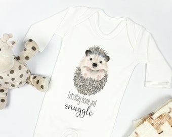 Hedgehog legging take home outfit hello I\u2019m new here custom onesie short gown drool bib knot hat