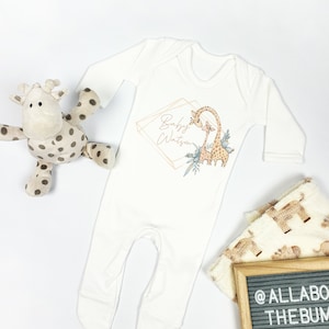 etsy personalised baby grow