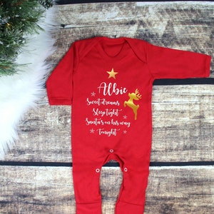 personalised first christmas outfit
