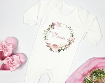 personalized baby sleepsuits
