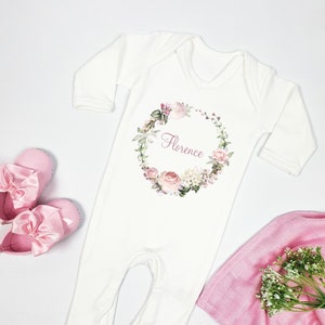 etsy personalised baby grow