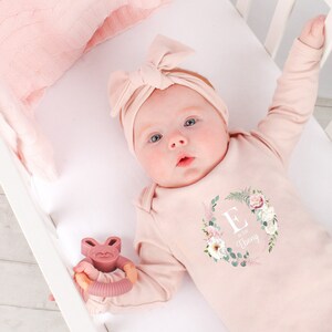 Personalised initial baby hot sale clothes