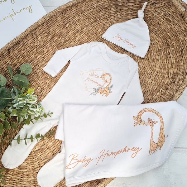 Giraffe Baby Clothes Etsy