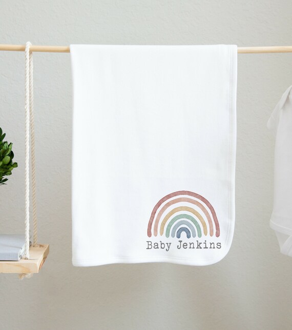 Personalised rainbow blanket new arrivals