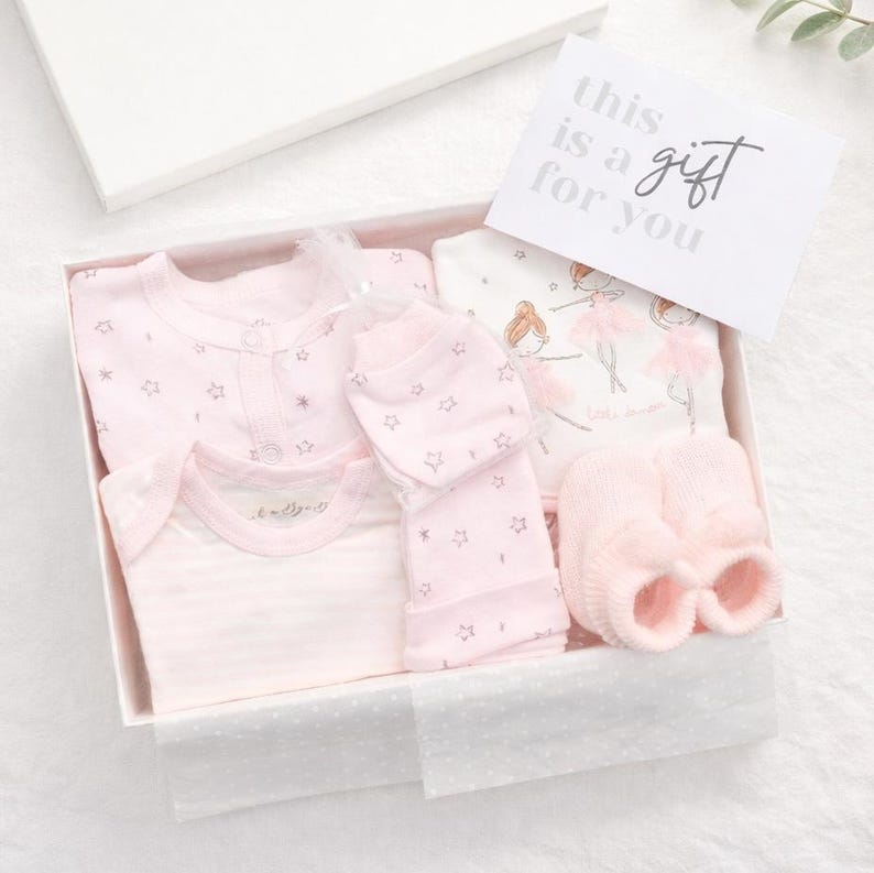 New Baby Girl Pink Clothing Hamper | Gift Box | Baby Shower Gift ...