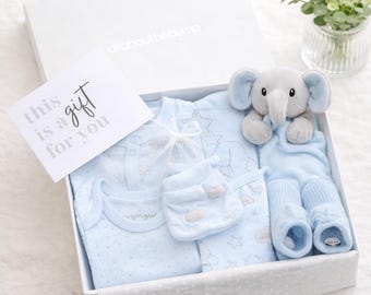 New Baby Boy Blue Clothing Gift Hamper Set | Baby Shower Present | Newborn