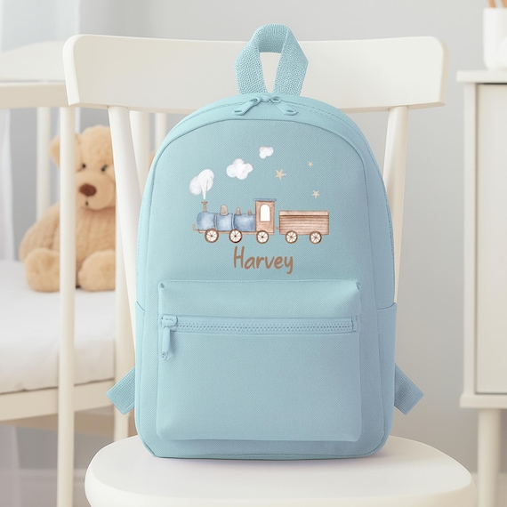 baby boy mini backpack Baby Boy Backpack - Personalised Custom Name Toddler Bag for Nursery &  Preschool - Printed Kids Mini Rucksack - Cute First Birthday Gift