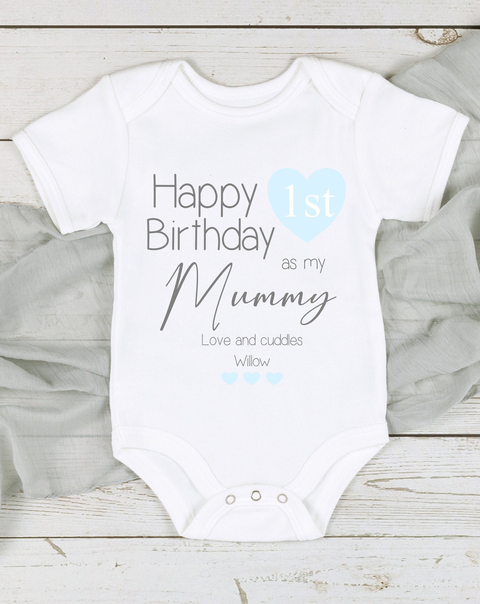 Second Ave Geburtstagskarte „First Birthday As My Mummy“ – Premium Leinenkarton 350 G/m², 210x148 Mm, Mit Umschlag