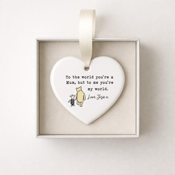 Personalised Mum World To Me Ceramic Ornament | New Mum Keepsake | From Daughter Son