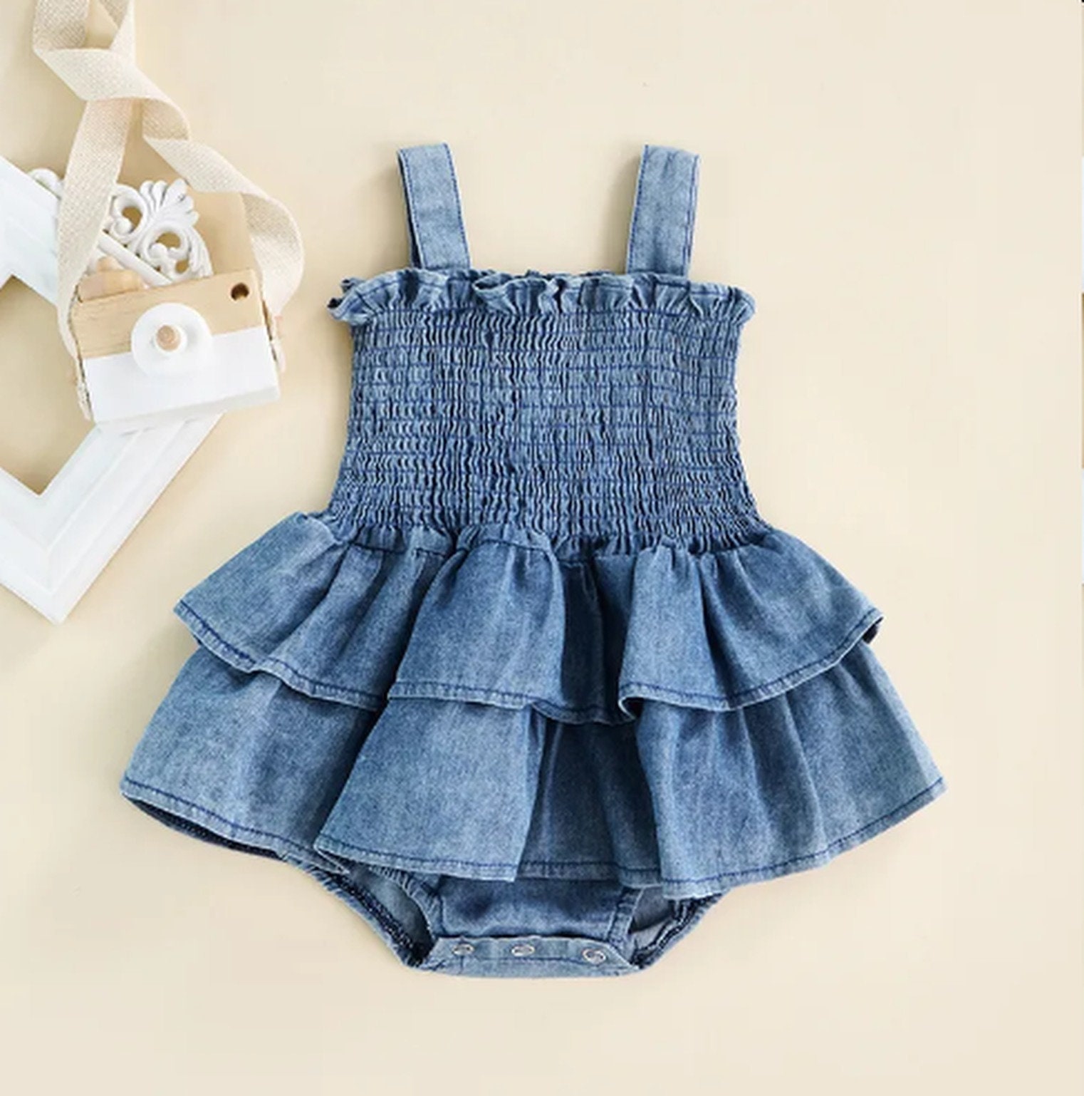 Infant 2024 denim dress