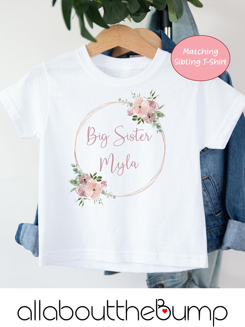 Traje personalizado de bebé con anillo de oro rosa oscuro body de chaleco de traje de dormir de babygrow / regalo de nueva niña / regalo de regreso a casa del hospital Kids T-Shirt: White