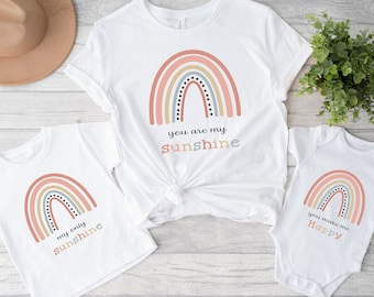 You are my sunshine l Matching T-shirt & Vest/ Babygrow l Mother's Day l New Mum Gift l Mama and Mini l Mum and Daughter Twinning