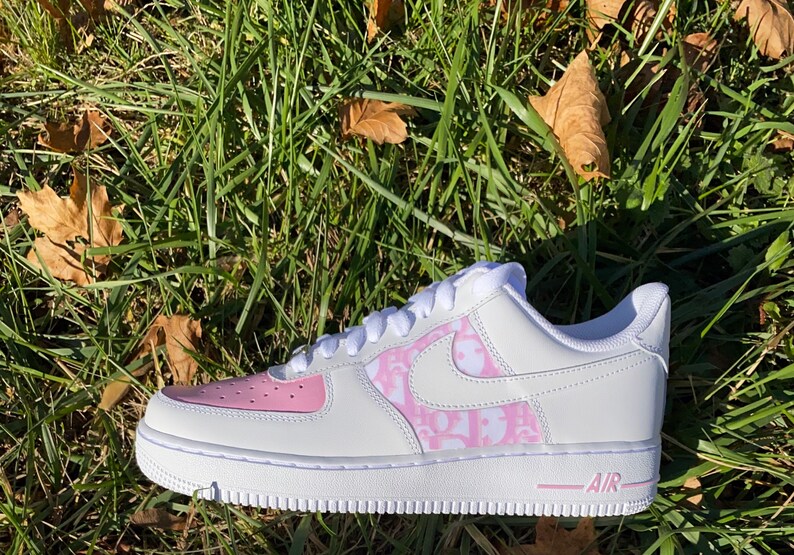 custom air force 1 dior pink