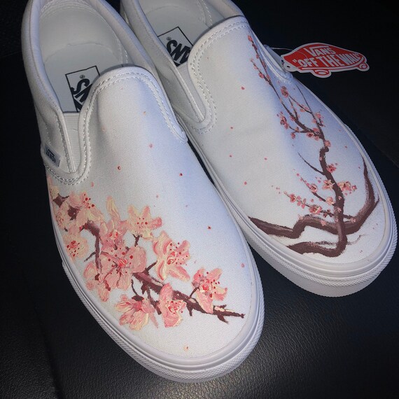 cherry blossom shoes vans