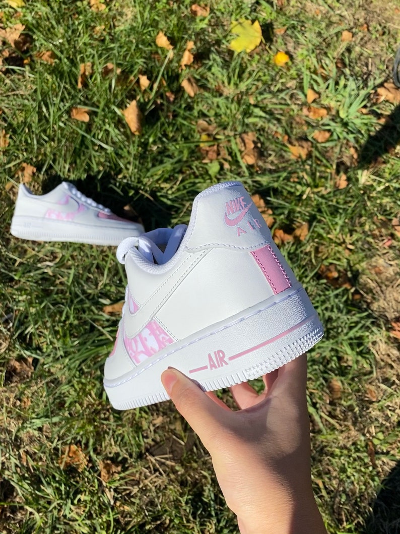 pink dior air force ones