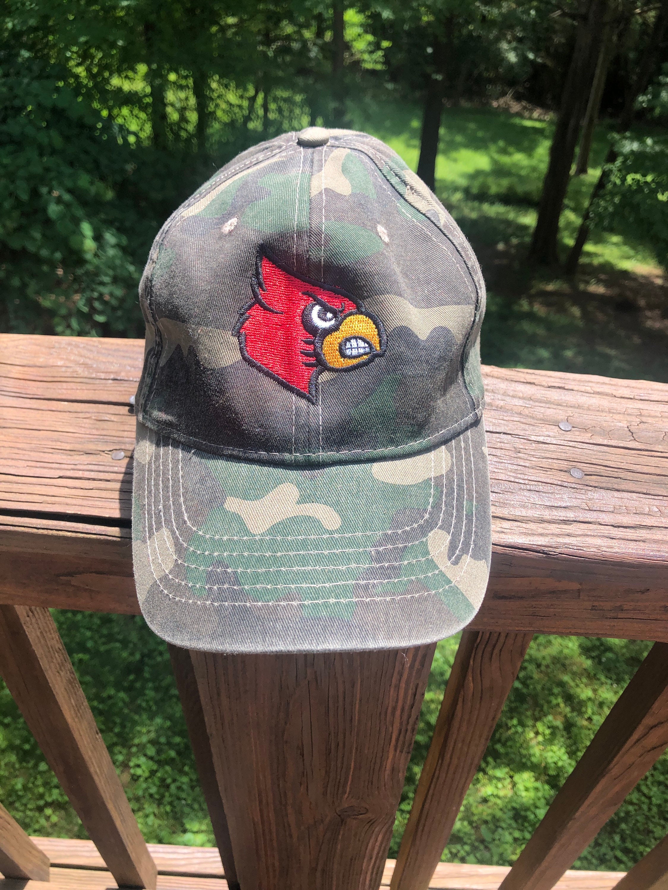 Baseball Cap With Cardinal Bird 