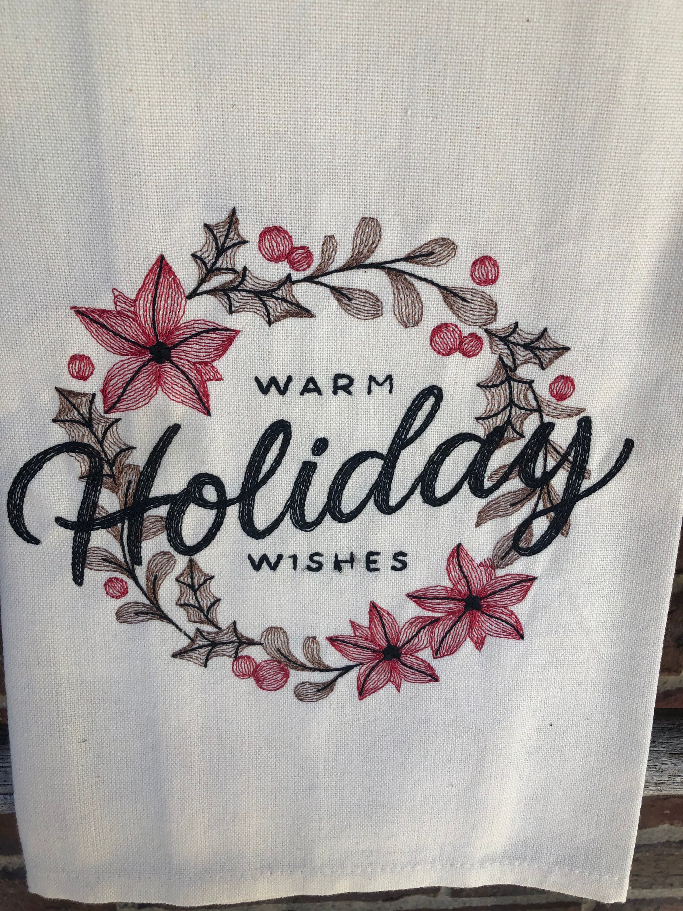 Warm Winter Wishes Mittens – Kitchen Tea Towel