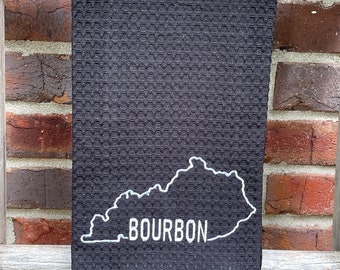 Bourbon Tea Towel- Bourbon Gifts Drinking Gift - BourbonBar Gift