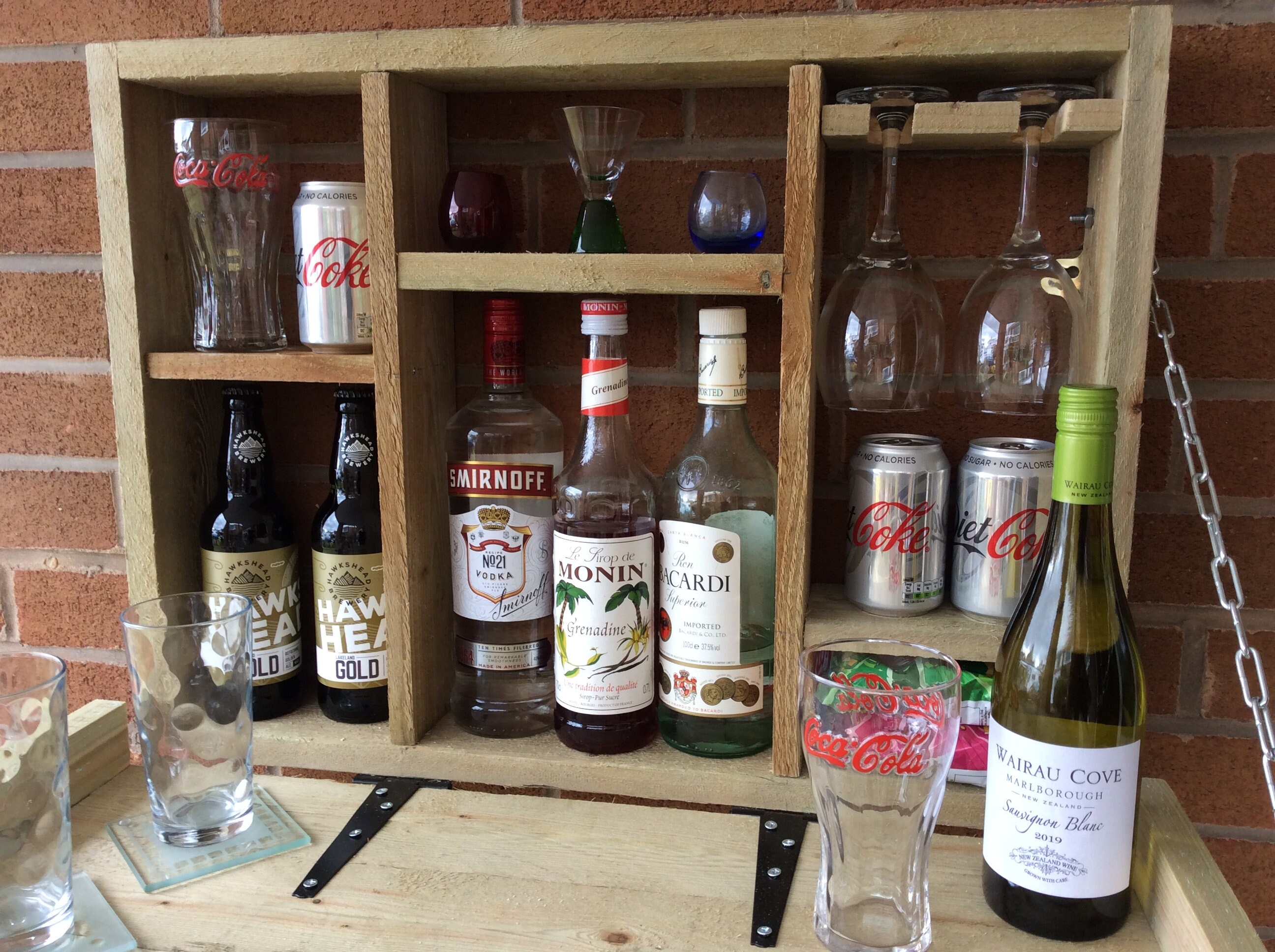 Bespoke Handmade Outdoor Wall Mounted Bar Etsy