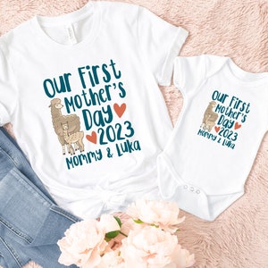 First Mothers Day Gift, First Mother's Day 2025 Shirts, New Mom Gift, Our First Mother’s Day T-Shirt, Matching Mom and Baby Shirt, Onesie