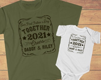 Matching Father Son Shirts, Matching Father Daughter Shirt, Matching Fathers Day Shirts, Funny First Fathers Day Gift, Best Seller Fathers