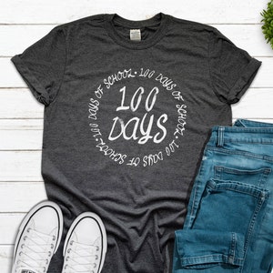 100 Days Teacher Shirts, 100 Days of School Shirt, 100th Day of School Teachers Shirt, Kindergarten Teacher Shirt