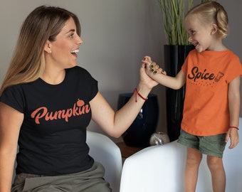 Pumpkin Spice Mommy and Me Tees, Halloween Mommy & Me Shirts, Matching Family Shirts, Pumpkin Spice Toddler, Fall Shirt Toddler Kid Boy Girl