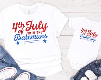 Personalized 4th of July Crew, Custom Matching Family Shirts, July 4th Family Tshirts, Kids Fourth of July Shirts, FOURTH of July Shirt