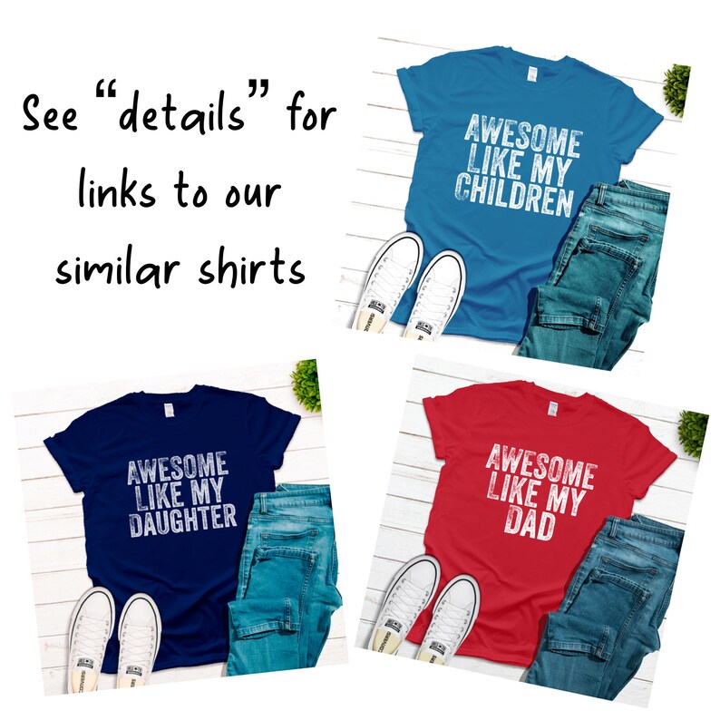Awesome Like My Daughter Funny Dad Shirt Funny Mom Shirt Etsy