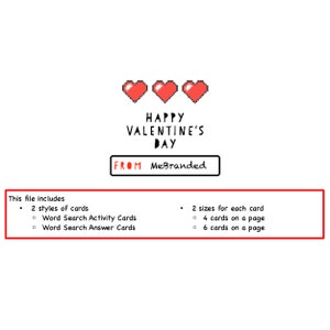 Printable Valentines for School, INSTANT DOWNLOAD Printable Kids ...