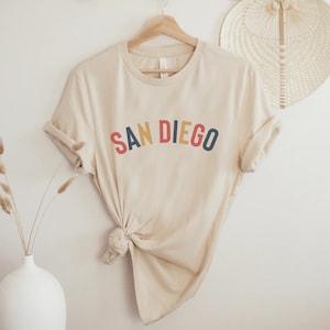 San Diego T-shirt, 2023 Trending Colors, Birthday, Unisex Diego Size, Vintage Style Tees, Diego City Pride, Diego Vacation, Diego Shirt Gift