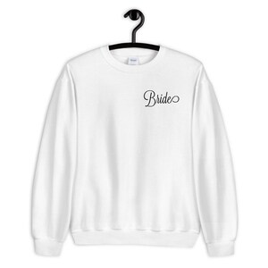 Felpa nuova sposa, Felpa da sposa, Addio al nubilato, Fidanzamento, Luna di miele, Maglione sposa, Abiti da sposa