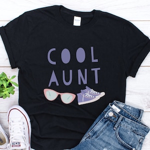 Cool Aunt Shirt Tshirt Tee, Funny Aunt Shirt, Aunt Gift, Pregnancy Reveal, Pregnancy Announcement, Baby Announcement, Mother&#39;s Day