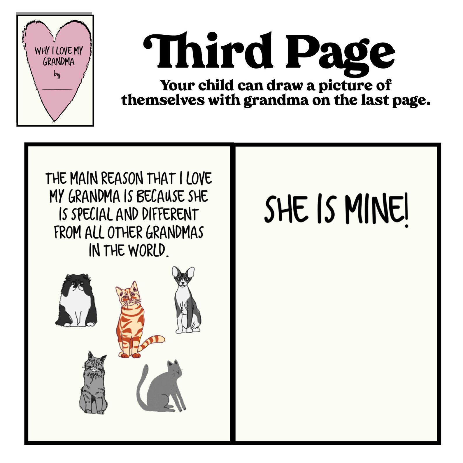 Printable Valentines Card for Grandma Customizable Valentine - Etsy