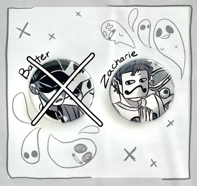 OFF 1.25 buttons Batter /& Zacharie