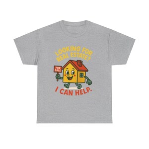 Camiseta divertida de agente inmobiliario: regalo para agente inmobiliario, camiseta para casa y hogar