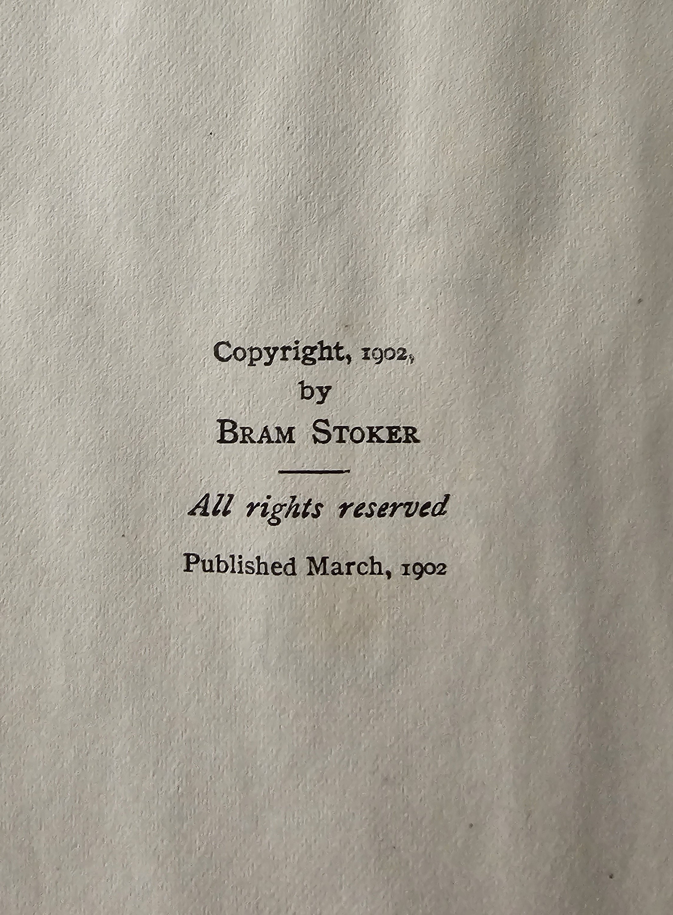 The Mystery of the Sea by Bram Stoker First Edition 1902 - Etsy