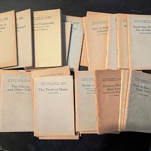 Little Blue Book  series 1920's  5.99 each - you pick