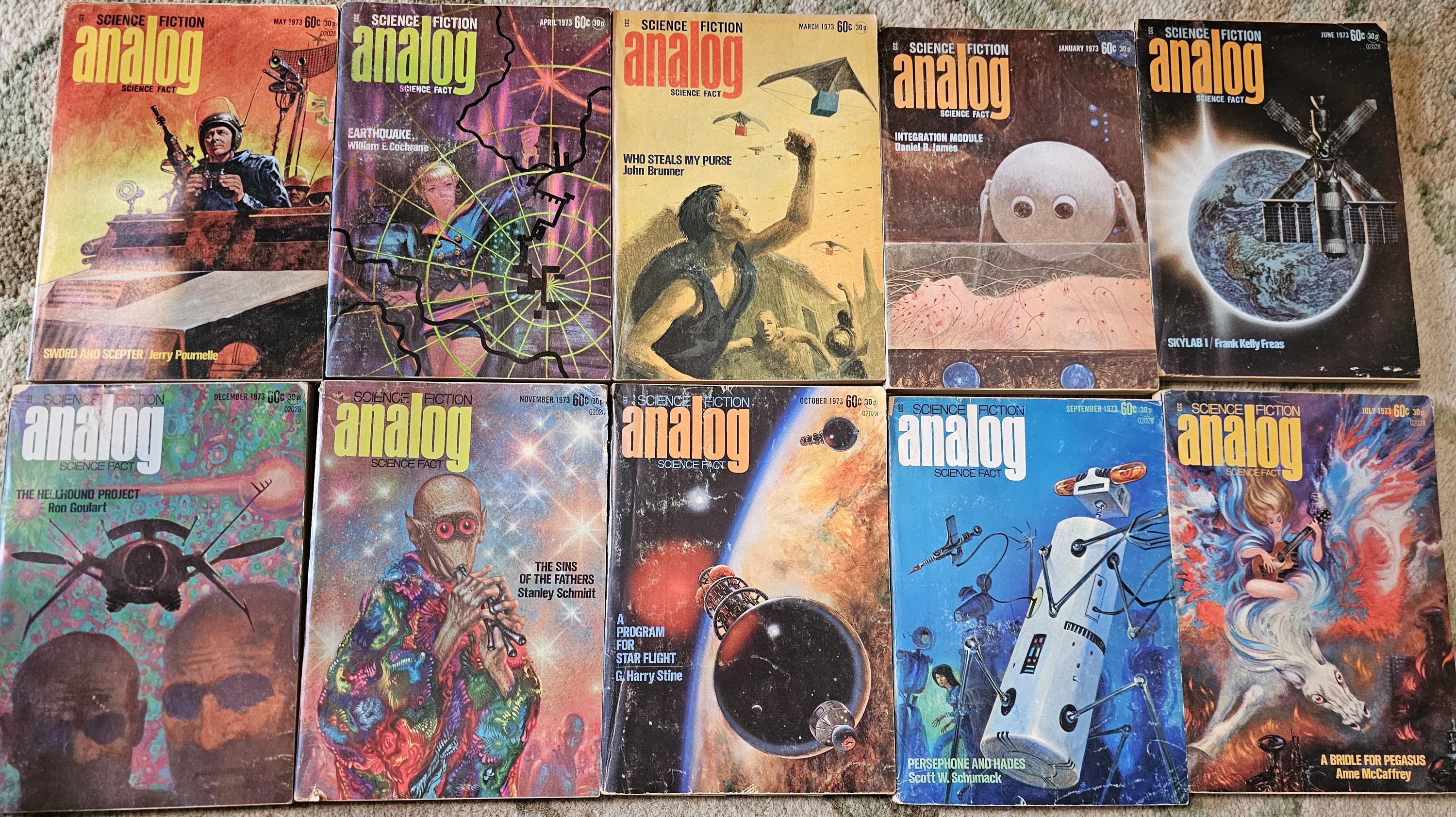 Revistas de ciencia ficción analógicas 1973 9,99 cada una - tú eliges