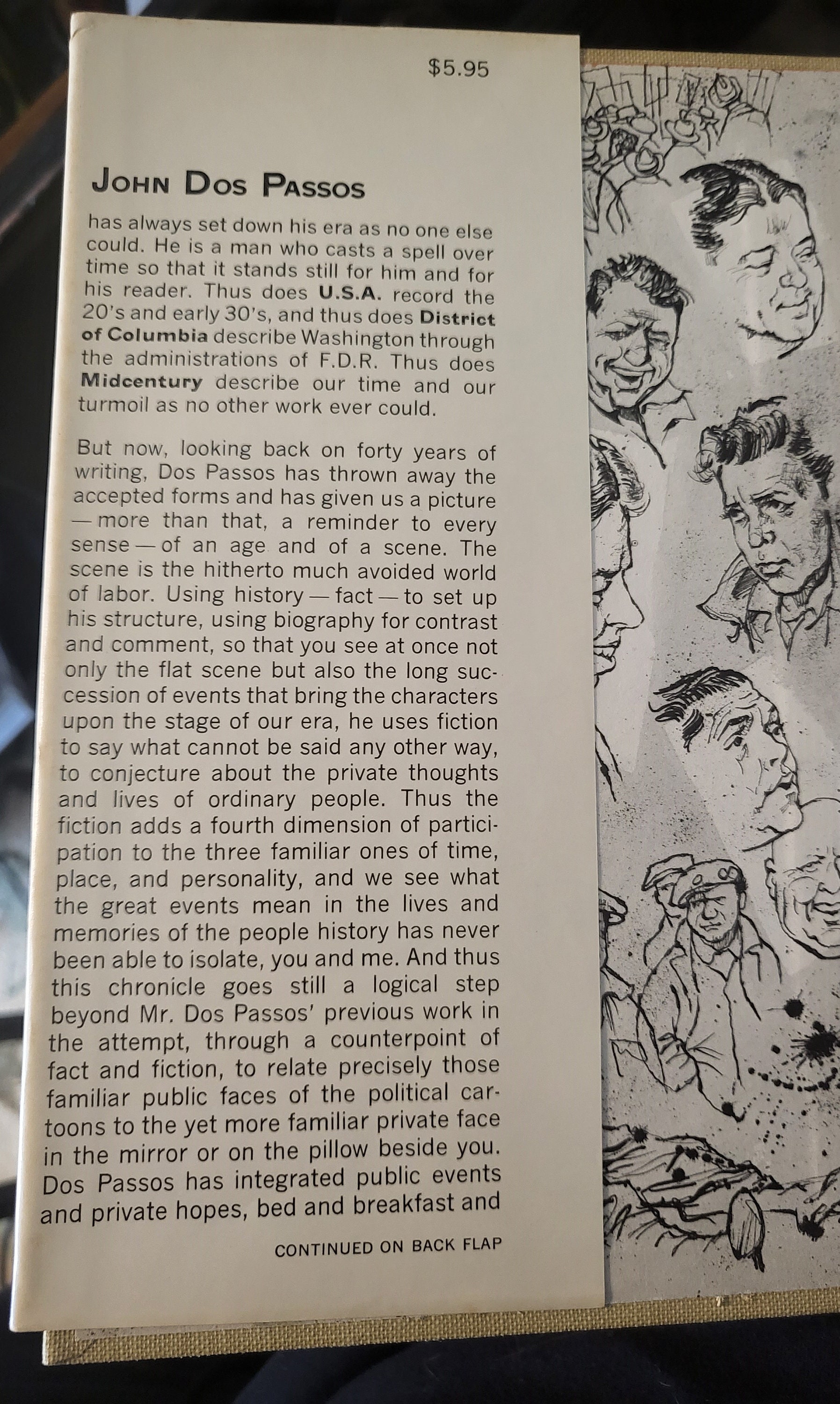 Midcentury by John Dos Passos First Edition / Fourth Printing 1961