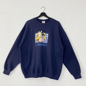 Vintage anos 90 Tigger Sweatshirt Tigger Crewneck Tigger Sweater Pullover Pooh Eeyore Piglet Kanga Rabbit Print Logo Azul XLarge