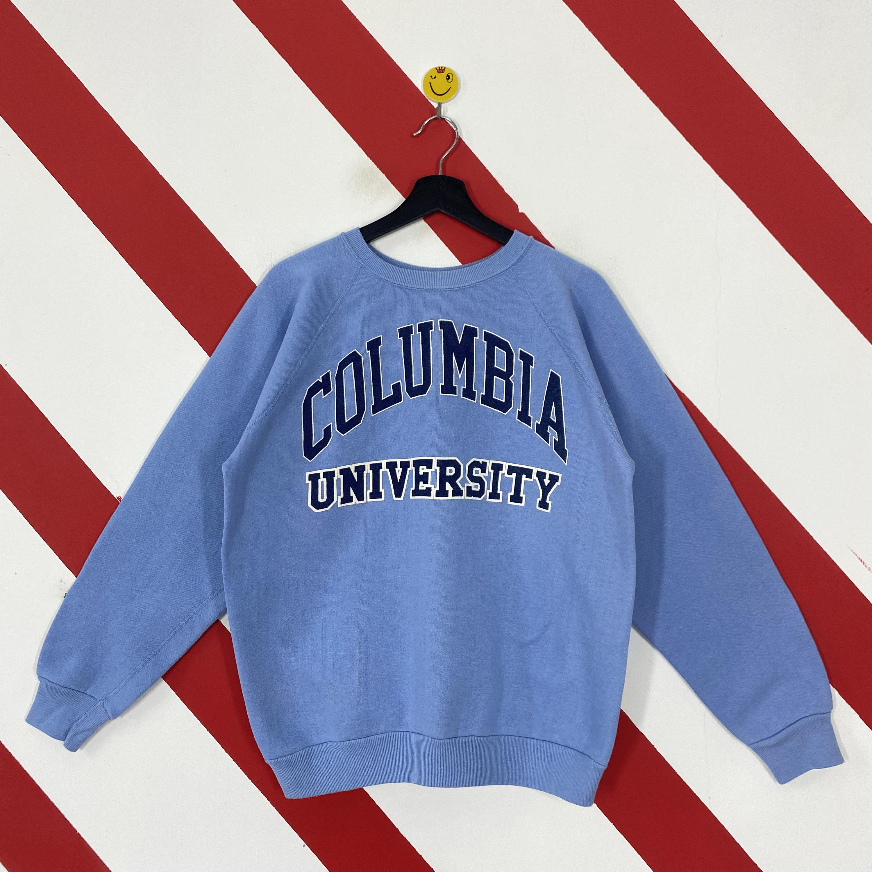 Vintage 90s Columbia University Sweatshirt Columbia Crewneck Columbia University Sweater Pullover Columbia Lions Print Logo Blue Medium Etsy Canada