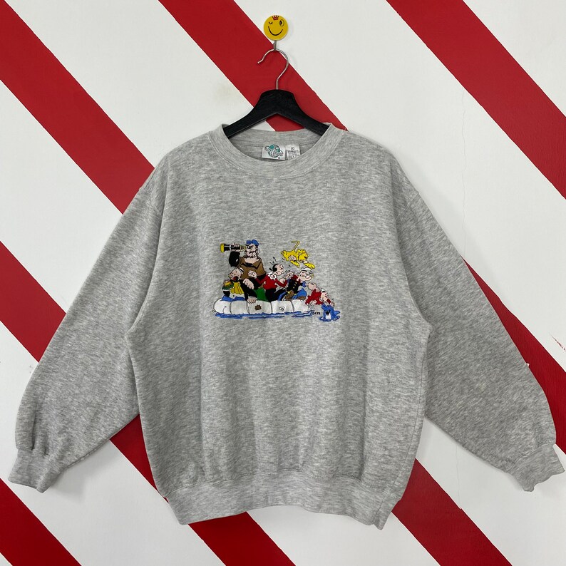 Vintage 90s Popeye Sweatshirt Olive Oyl Crewneck Bluto Sweater - Etsy