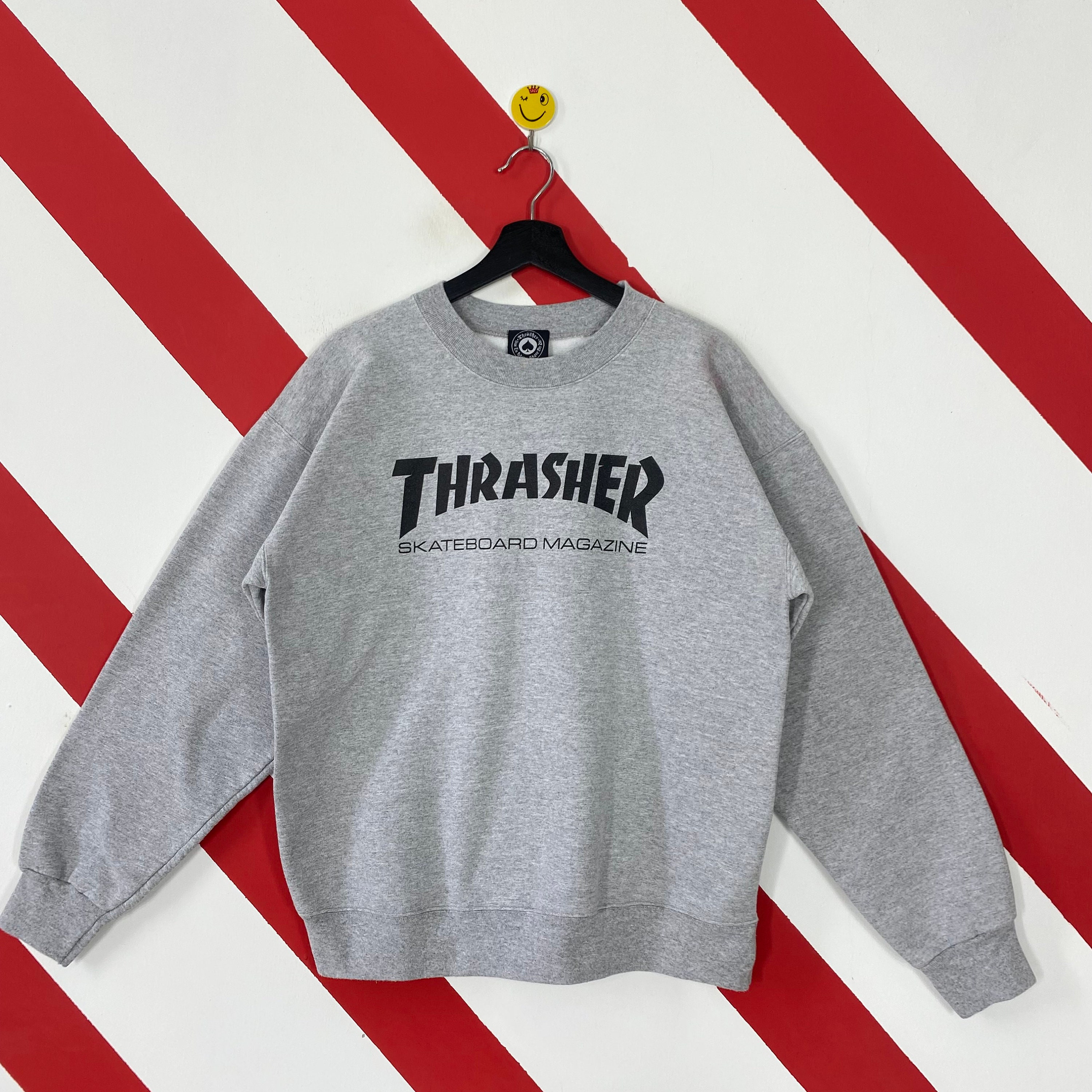 Felpa Thrasher vintage Thrasher girocollo Thrasher maglione