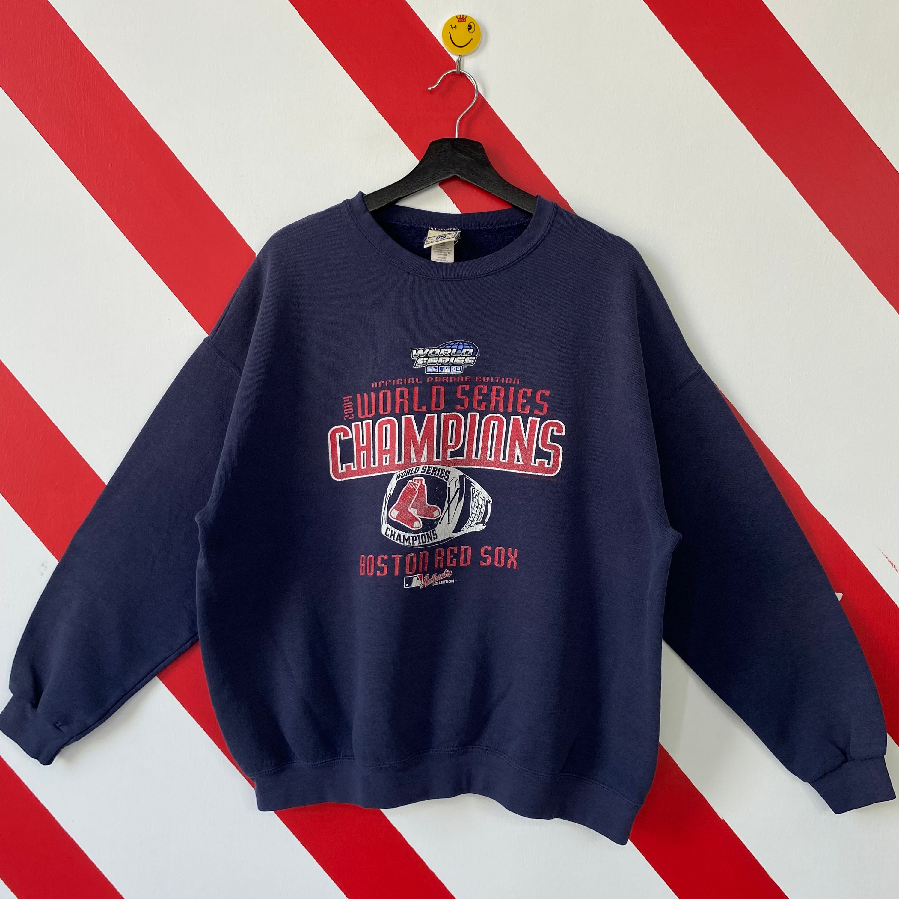 Vintage Boston Red Sox Sweatshirt Red Sox Crewneck Boston Red 