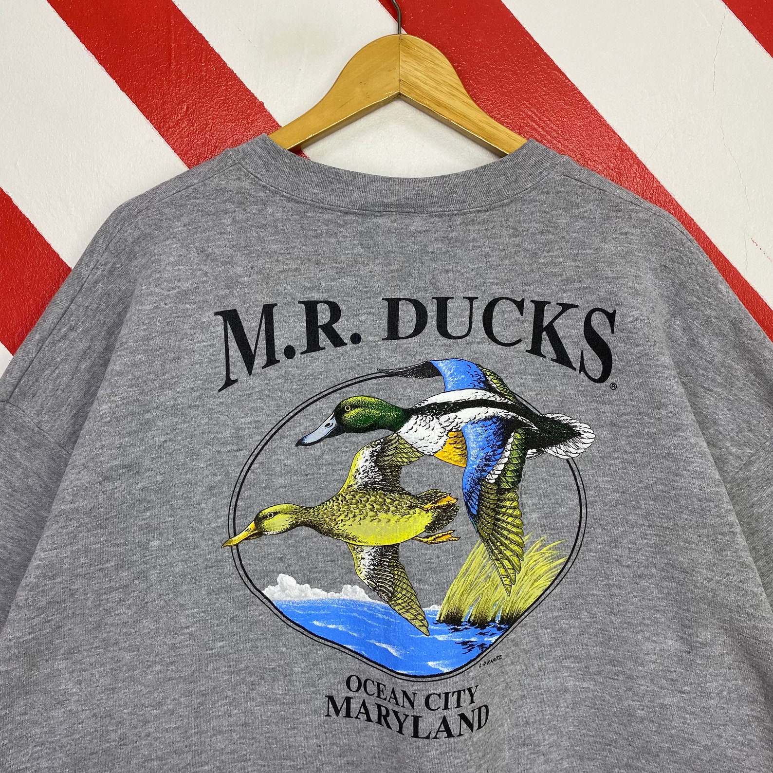 Vintage 90s MR Ducks Maryland Sudadera Ocean City Crewneck MR Etsy