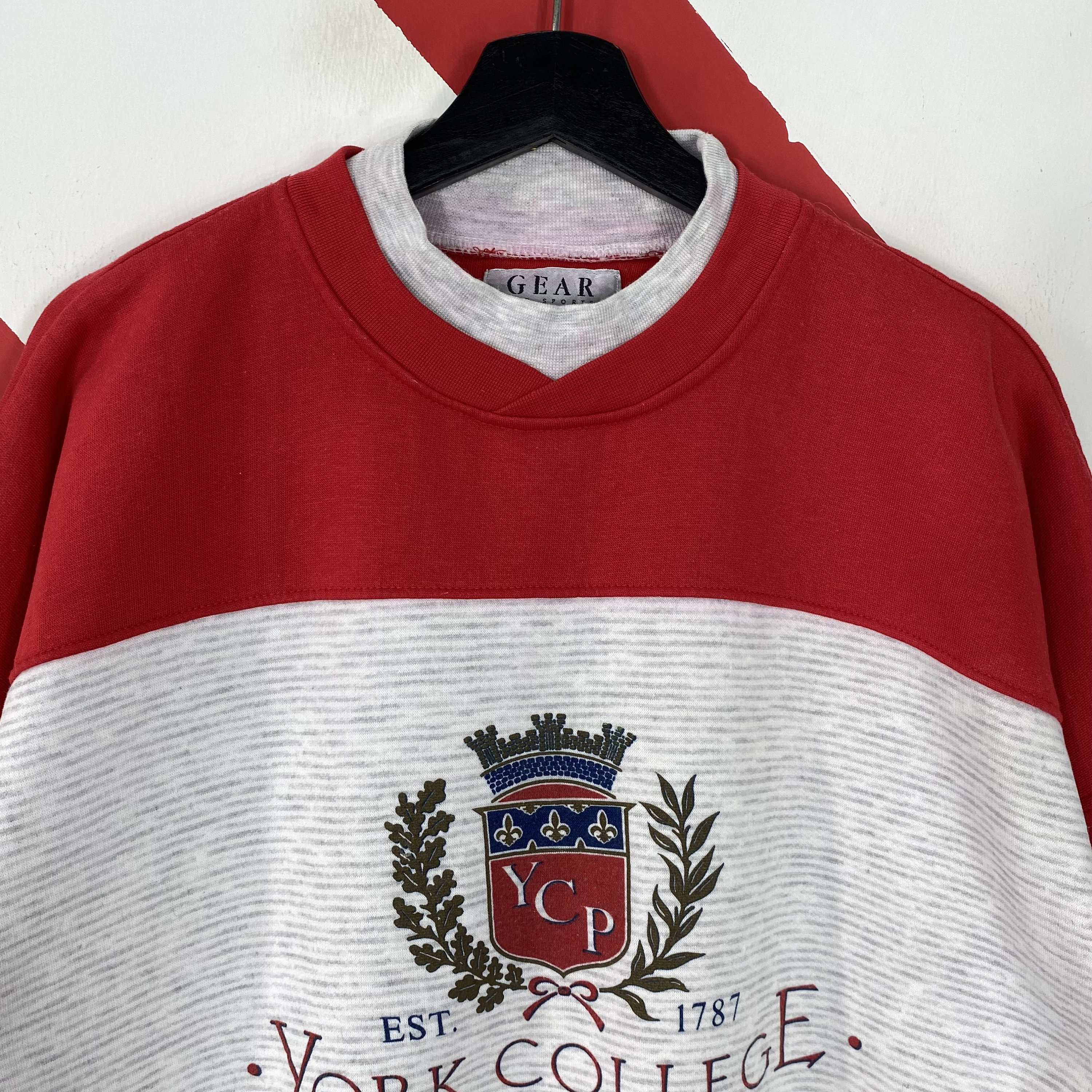Vintage 90s York College Sweatshirt York Crewneck York College