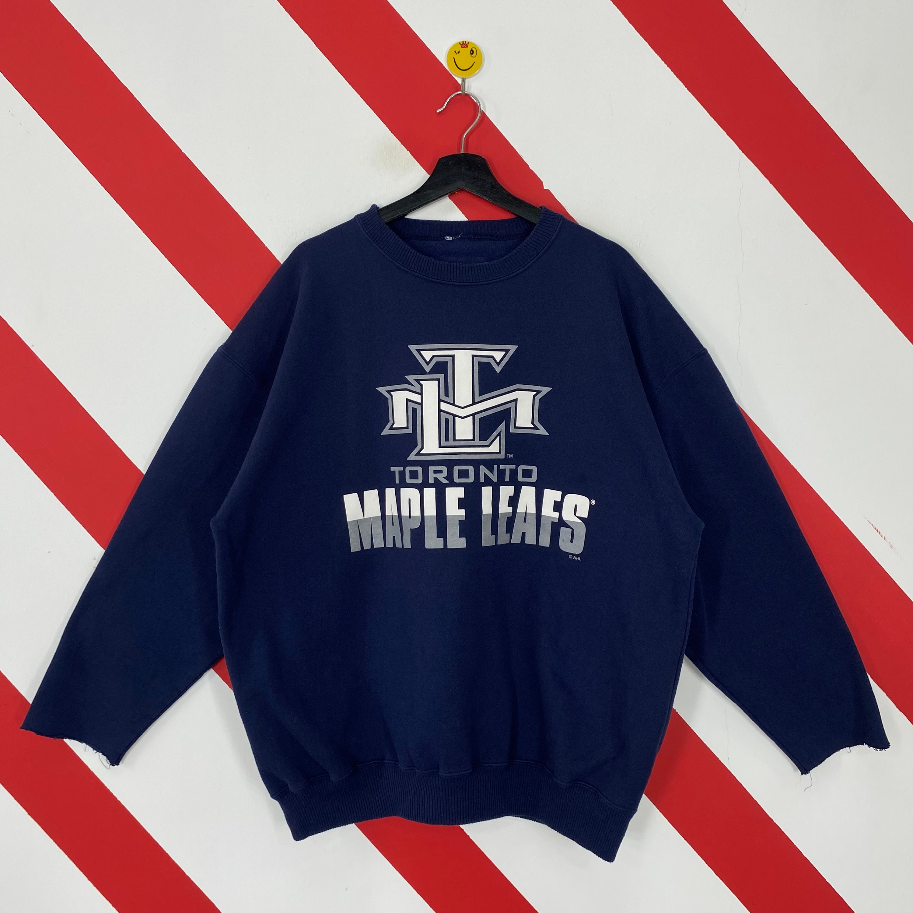 Vintage Toronto Maple Leafs Trench Sweatshirt Crewneck Size XL