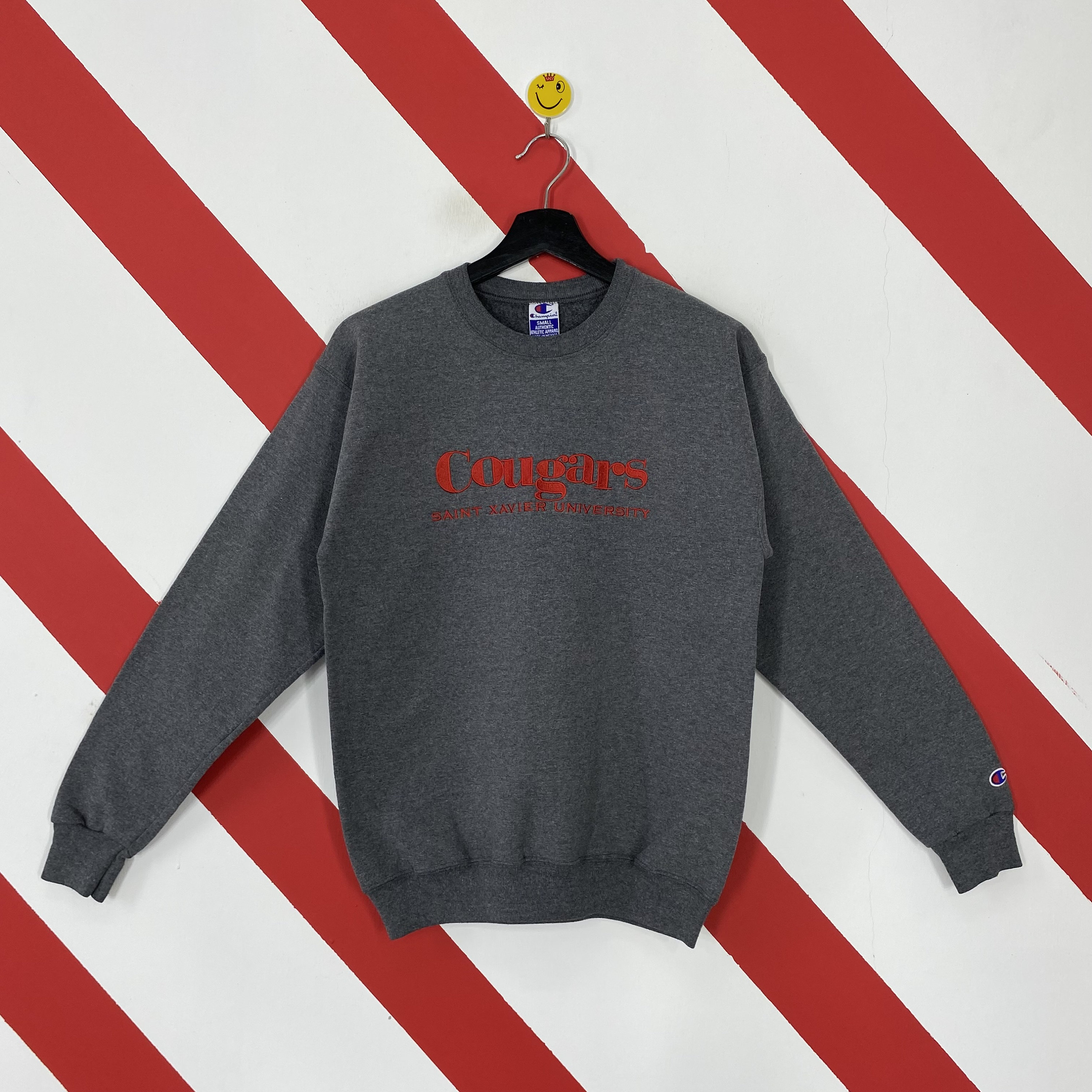 Supreme Small Box Sweatshirt Embroider (100% AUTHENTIC)